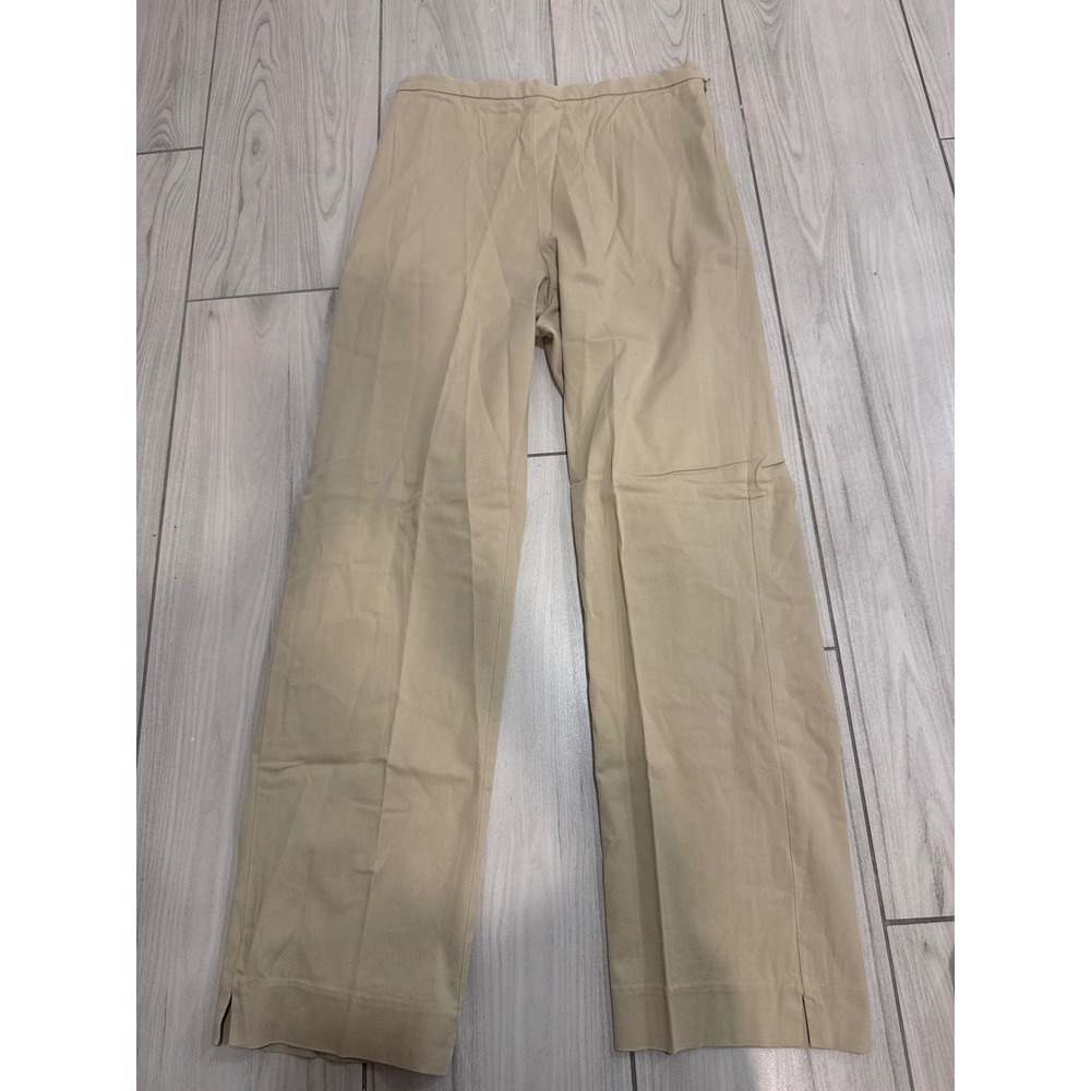 Brooks Brothers Womens Tan Khaki Stretch Cotton Straight Leg Pants Size 6